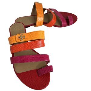Tory Burch Womens Strappy Multicolor Sandals Size 8.5